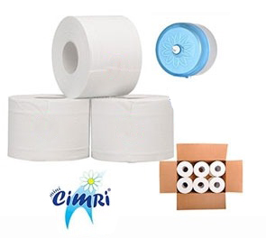 P 000059 60 1 CIMRI JUMBO T/P ROLL 13.5 CMS (W) 833GM 2PLY CELLULOSE 893 SHEETS 192 METERS