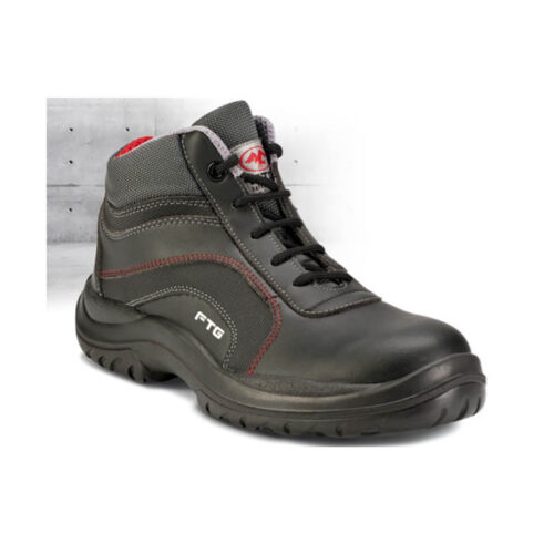 FTG HAWK E BLACK LEATHER SAFETY SHOES All Sizes Available 38 to 46 MADE IN ITALY